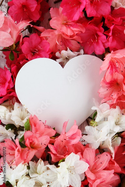 Obraz flowers with card