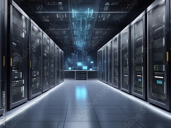 Fototapeta Computer laptop and dashboard for Data document Manage