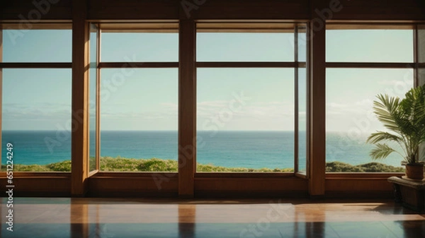 Fototapeta view from window to the sea