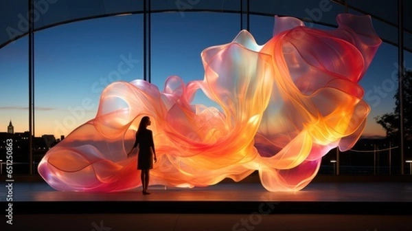 Fototapeta In style of Janet Echelman,