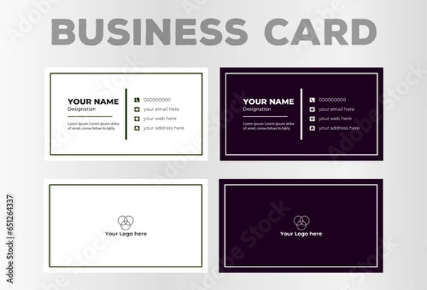 Obraz Business card design