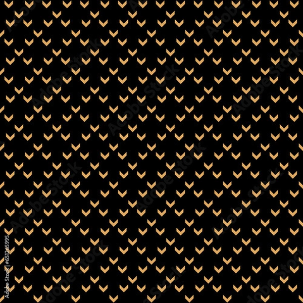 Obraz Black & earth yellow arrows geometric seamless pattern background