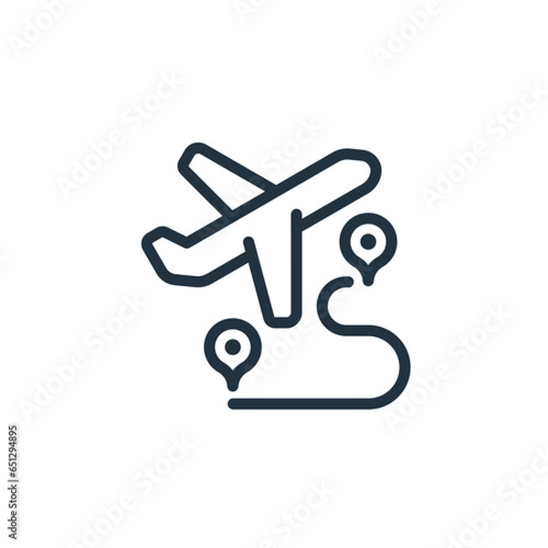 Fototapeta Travel icon isolated on white background.  flight, travel symbols for web and mobile apps.