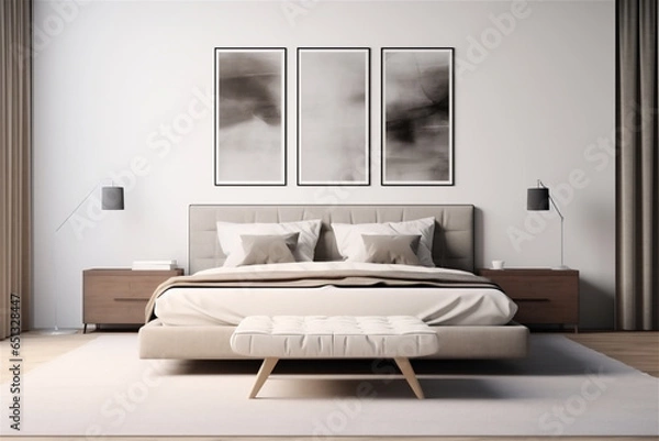 Obraz bedroom interior, luxury