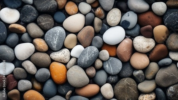 Fototapeta pebbles on the beach