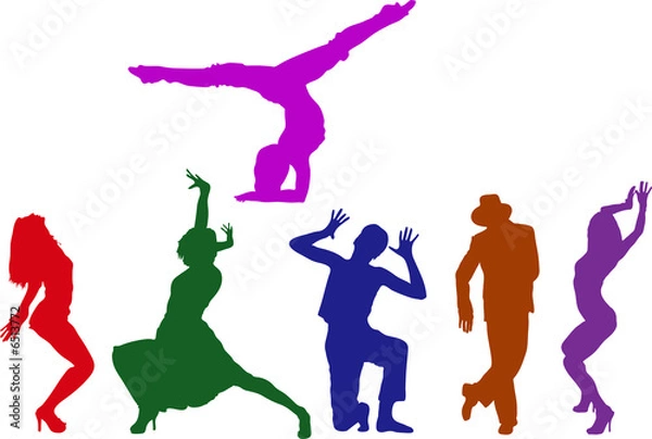 Fototapeta dancing people