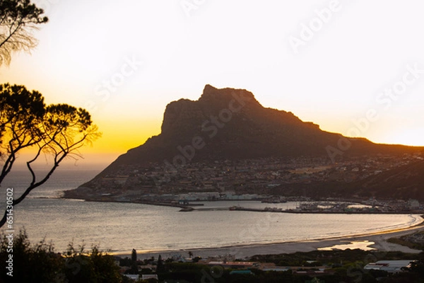 Obraz sunset in the mountains