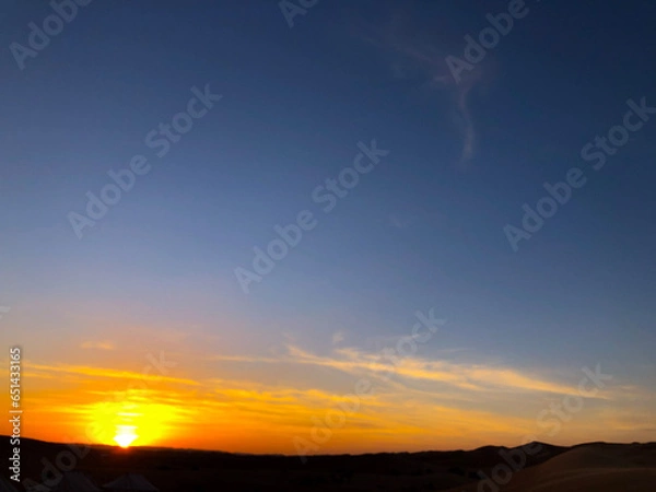 Obraz sunset in the mountains