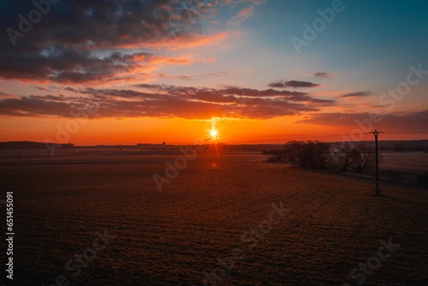 Fototapeta sunset on the beach