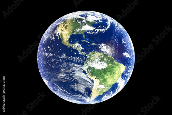 Obraz 南北アメリカ大陸を中心とした地球