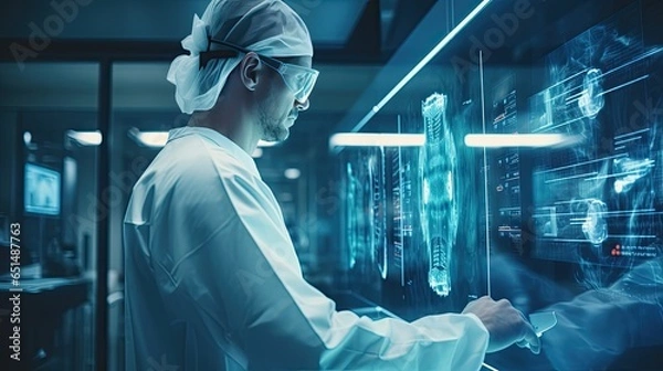 Obraz Medical research and medicine image in a clinical setting