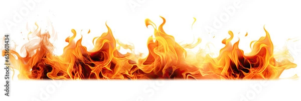 Obraz isolated image of flames ready for use. 