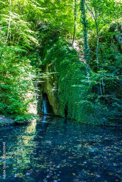 Obraz Artificial small waterfall in Hungary