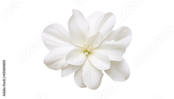 Obraz white flower isolated on transparent background cutout