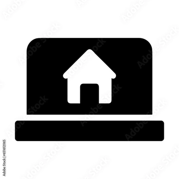Obraz Computer technology icon symbol vector image. Illustration of the dekstop monitor display design image