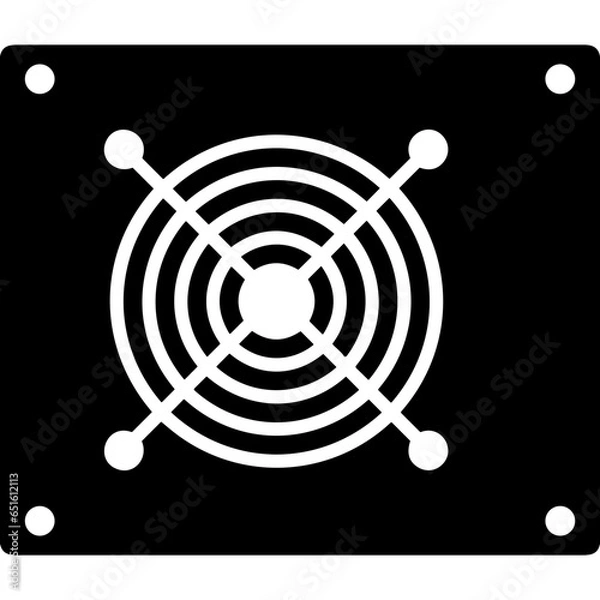 Obraz Computer technology icon symbol vector image. Illustration of the dekstop monitor display design image