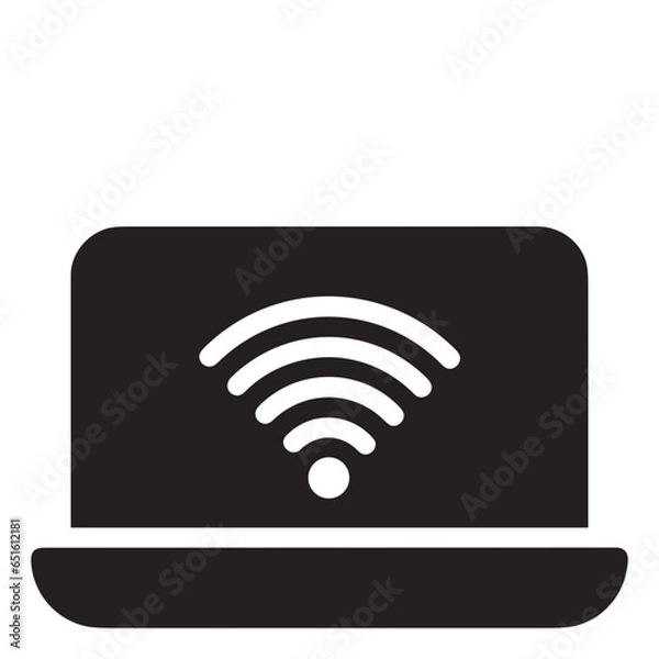 Obraz Computer technology icon symbol vector image. Illustration of the dekstop monitor display design image