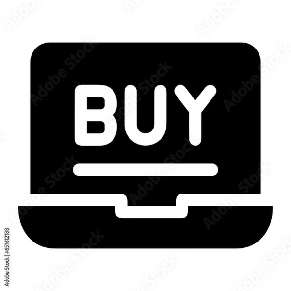 Obraz Computer technology icon symbol vector image. Illustration of the dekstop monitor display design image