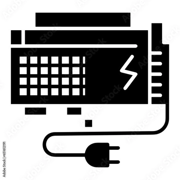 Obraz Computer technology icon symbol vector image. Illustration of the dekstop monitor display design image