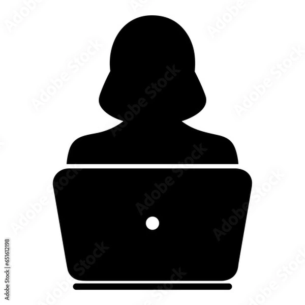 Obraz Computer technology icon symbol vector image. Illustration of the dekstop monitor display design image