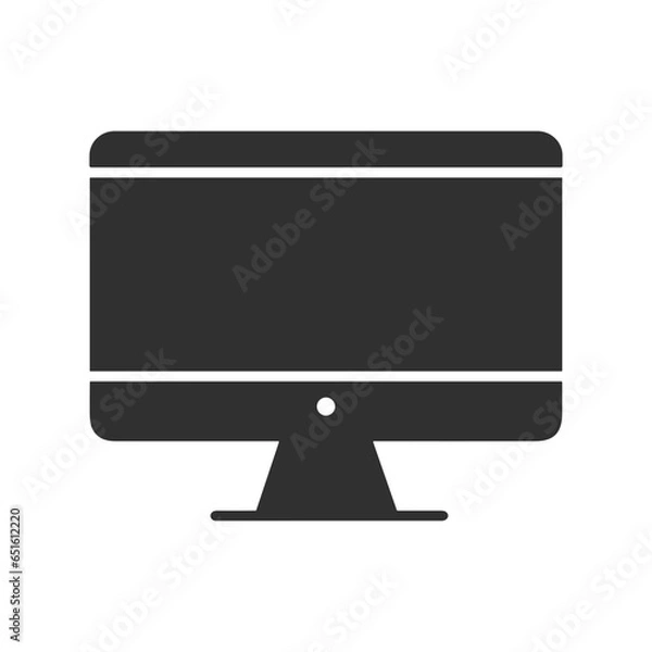 Obraz Computer technology icon symbol vector image. Illustration of the dekstop monitor display design image