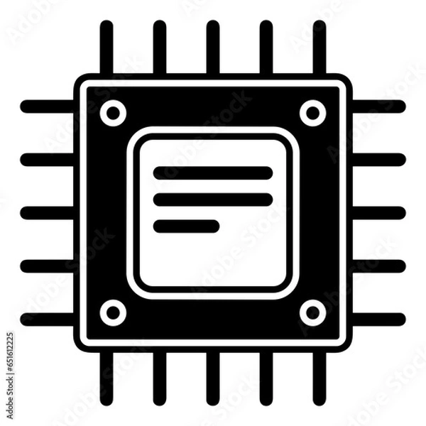 Obraz Computer technology icon symbol vector image. Illustration of the dekstop monitor display design image