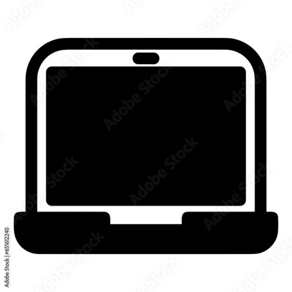 Obraz Computer technology icon symbol vector image. Illustration of the dekstop monitor display design image