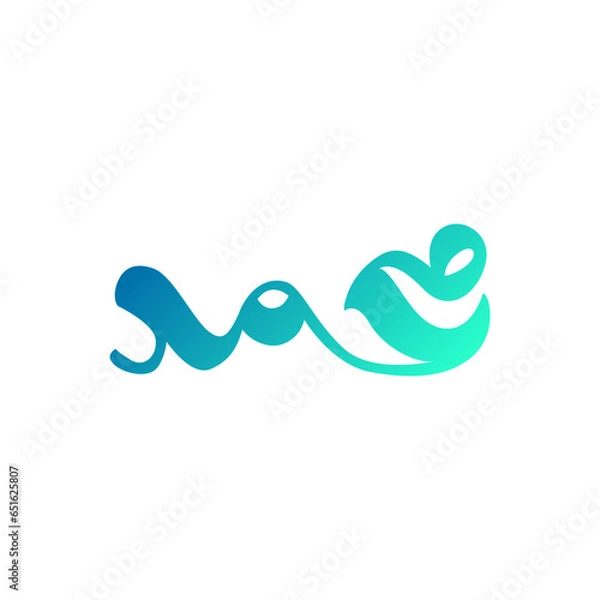 Obraz Muhammad text calligraphy