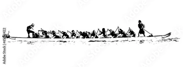 Obraz dragon boat illustration