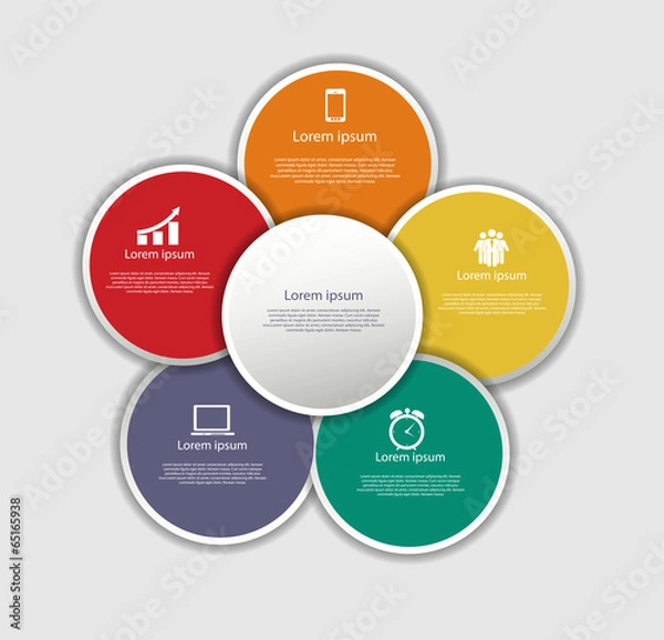 Fototapeta INFOGRAPHICS design elements vector illustration