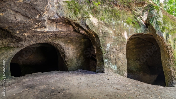 Fototapeta Famous caves Desolate churches II (Pust kostely II), there is a smaller artificial underground space right by the road from Velenice to Svitavy, The Czech republic
