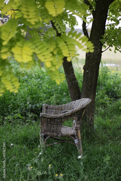 Fototapeta Chair in the Shade