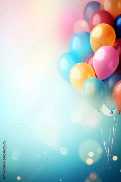 Obraz Birthday theme greeting card background