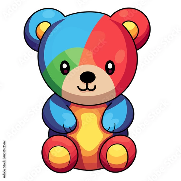Obraz Rainbow Teddy Bear