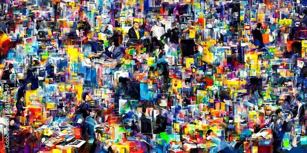 Obraz abstract trading floor