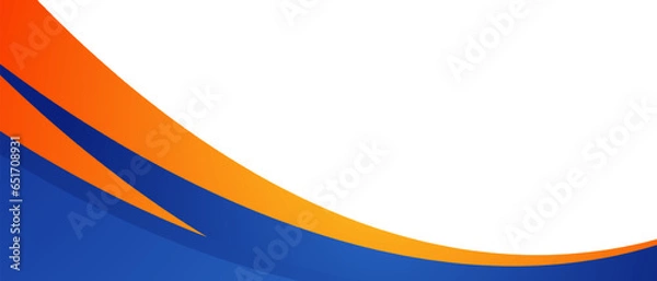 Fototapeta abstract business banner background with orange and blue gradient color. vector illustration