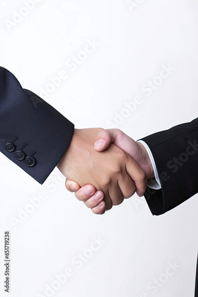 Obraz Handshake, wearing a suit, formal occasion, AI Generated