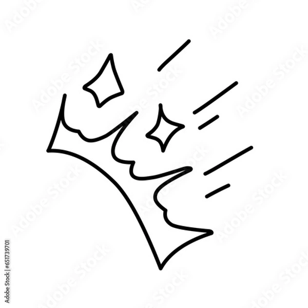 Fototapeta Cartoon explosion effect