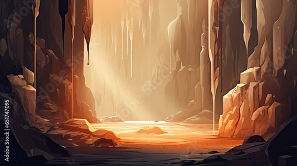 Obraz Inspiring surreal wall art wallpaper, Generative AI