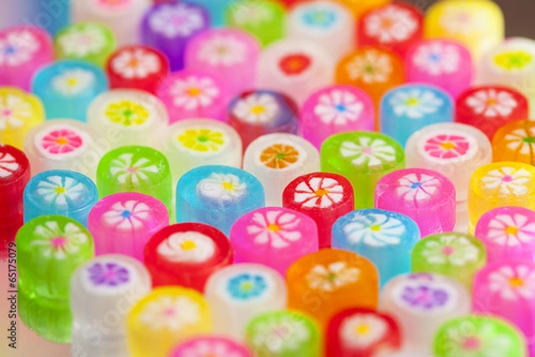 Fototapeta 日本のカラフルな可愛い飴