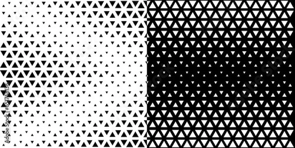 Fototapeta Triangle Vector Abstract Geometric Background. Halftone Triangular Pattern
