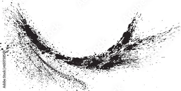 Obraz 墨素材　手書きの毛筆イラスト