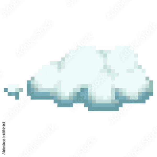 Obraz cloud pixel art