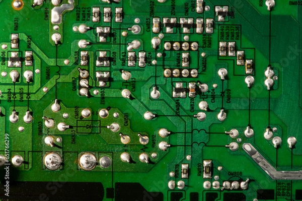 Obraz Printed circut board from a tv