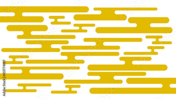 Obraz 和柄ー金色の霞模様セット