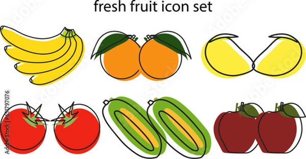Obraz vegetables and fruits
