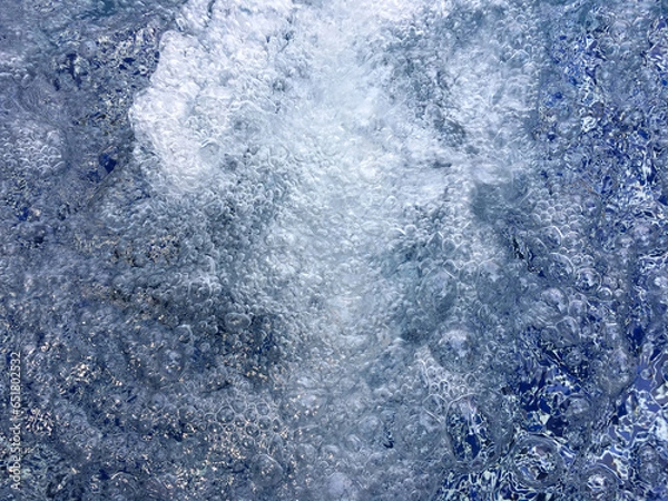 Obraz Water surface waving movement texture pattern in infinity pool.