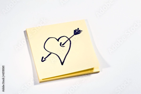 Obraz Sticky note Heard  (YG)