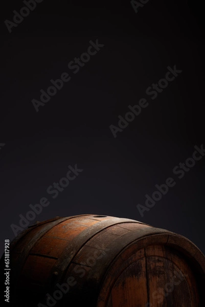 Fototapeta wine barrels in a cellar