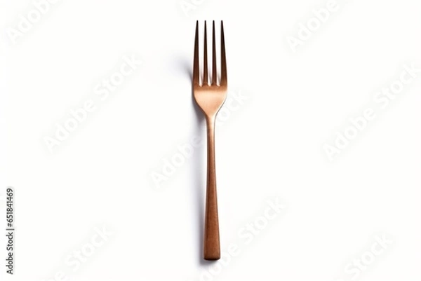 Fototapeta A fork isolated on a white background
